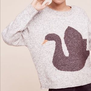 Anthropologie black swan sweater